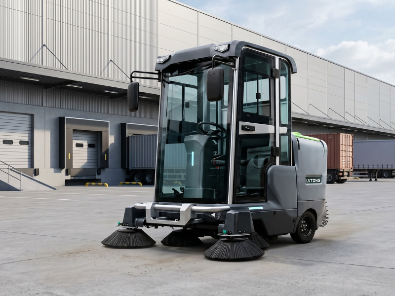 ECO S2050SF electric ride-on street sweeper