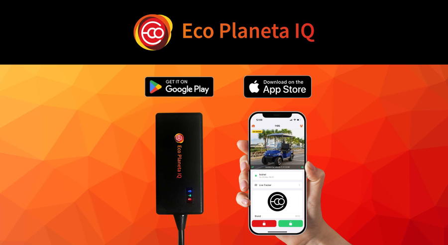 Rastreador GPS para carritos de golf de Eco Planeta IQ