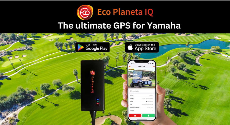 Rastreador GPS para carritos de golf Yamaha de Eco Planeta IQ