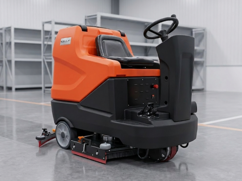 Noblelift NR1060 ride-on floor scrubber