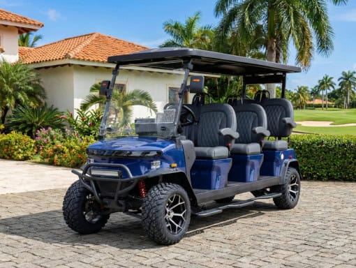 Denago EV Rover XL Blue Golf Cart