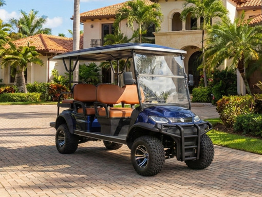 ECO Track 4+2 Dark Blue Golf Cart